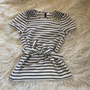 Divided Woman’s Striped Top
